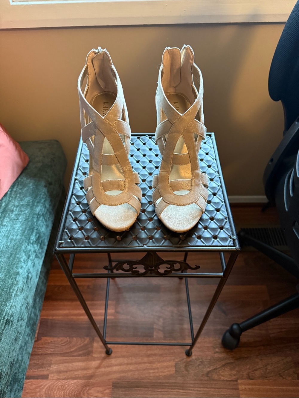 Kelly and Katie Strappy High Heel Sandals in Light Beige - Women Shoes Size 10